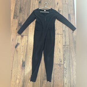 Smash + Tess black longsleeve romper